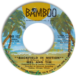 Backfield In Motion/ Do Right Baby