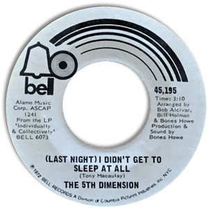 (Last Night) I Didn't Get to Sleep At All/ The River Witch