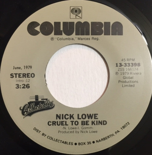 Cruel To Be Kind / So It Goes
