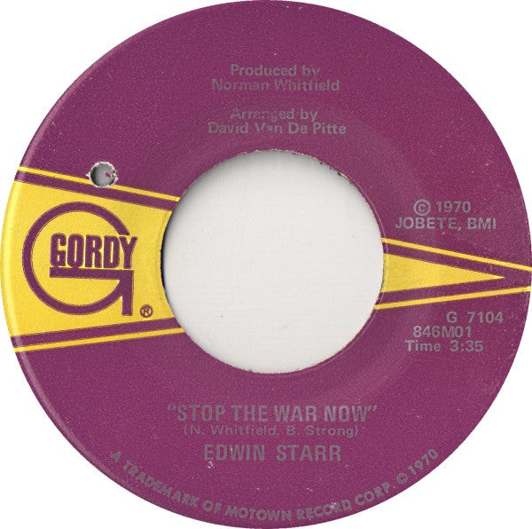Stop The War Now / Gonna Keep on Tryin Till I Win Your Love