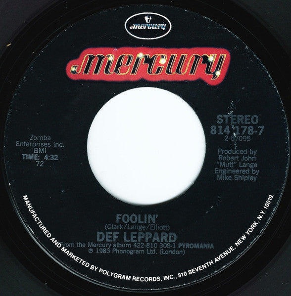 Foolin'/ Comin' Under Fire
