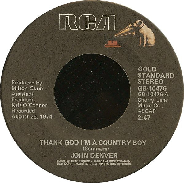 Thank God I'm A Country Boy/ My Sweet Lady