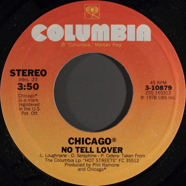 No Tell Lover/ Take A Chance