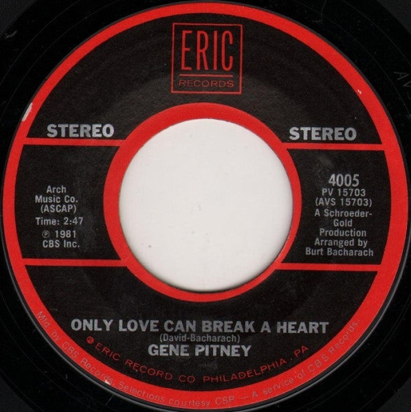 Town Without Pity / Only Love Can Break A Heart