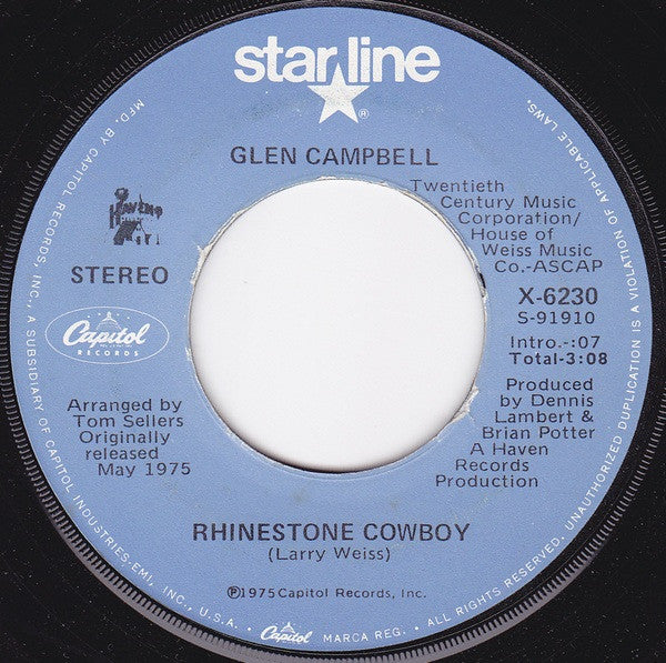 Rhinestone Cowboy / Country Boy (You Got Your Feet In L.A.)