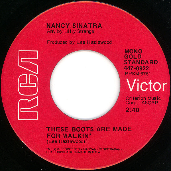 These Boots Are Made For Walkin' / How Does That Grab You, Darlin'?