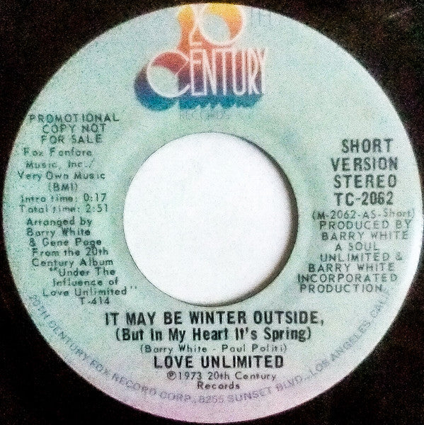 It May Be Winter Outside (But In My Heart It's Spring)