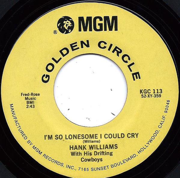 I'm So Lonesome I Could Cry / Cold Cold Heart