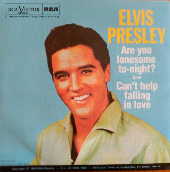 Are You Lonesome To-night/ Can't Help Falling In Love