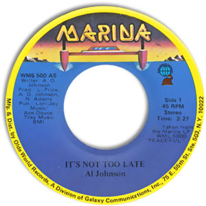 It's Not Too Late/ I'll Do Anything For You