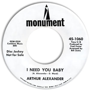 I Need You Baby/ Spanish Harlem