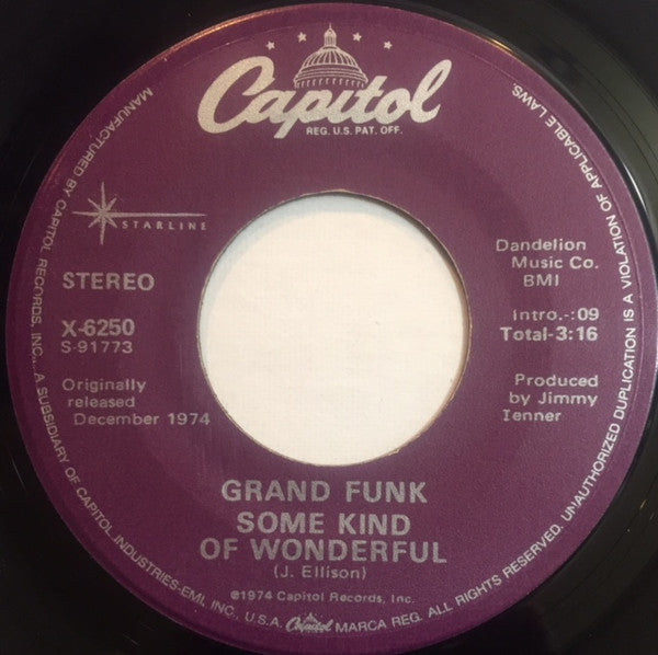 Bad Time/ Some Kind of Wonderful