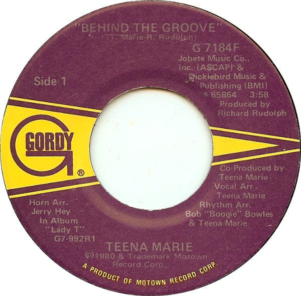 Behind The Groove/ You're All The Boogie I Need
