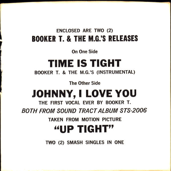 Time Is Tight/ Johnny, I Love You