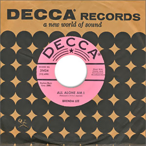 All Alone Am I/ Save All Your Lovin' For Me