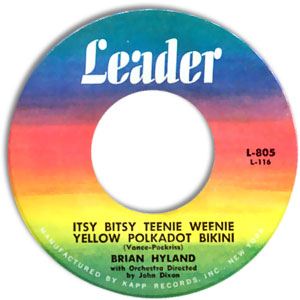 Itsy Bitsy Teenie Weenie Yellow Polkadot Bikini/ Don't Dilly Dally, Sally