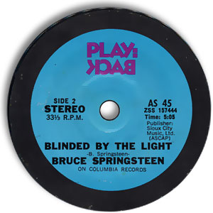 Blinded By The Light / Avenging Annie