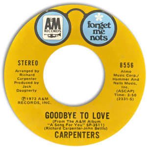 Goodbye To Love / Top Of The World