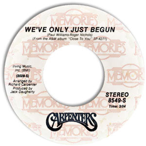 We've Only Just Begun / For All We Know