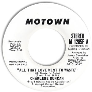 All That Love Went To Waste