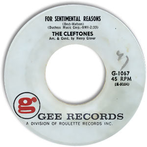 For Sentimental Reasons/ 'Deed I Do