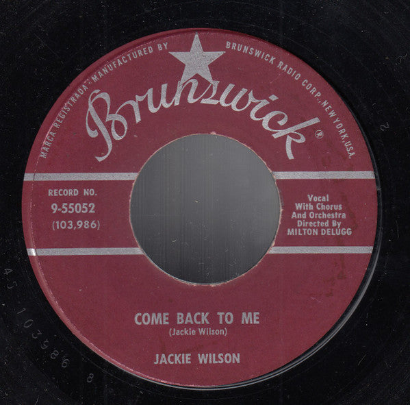 To Be Loved/ Come Back To Me