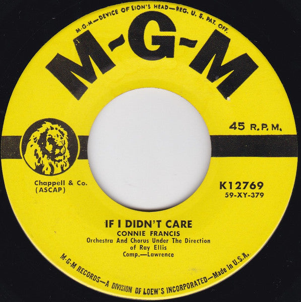 If I Didn't Care/ Toward The End of the Day