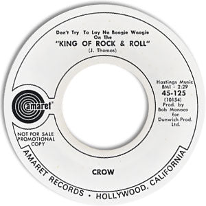 Don't Try To Lay No Boogie Woogie on the King of Rock & Roll/ Satisfied