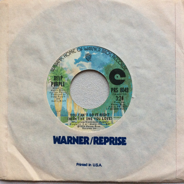 You Can't Do It Right (With The One You Love)