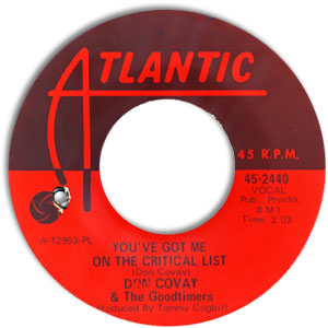 Never Had No Love/ You've Got Me On The Critical List