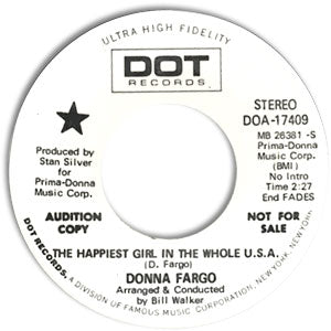 The Happiest Girl in the Whole U.S.A./ The Awareness of Nothing