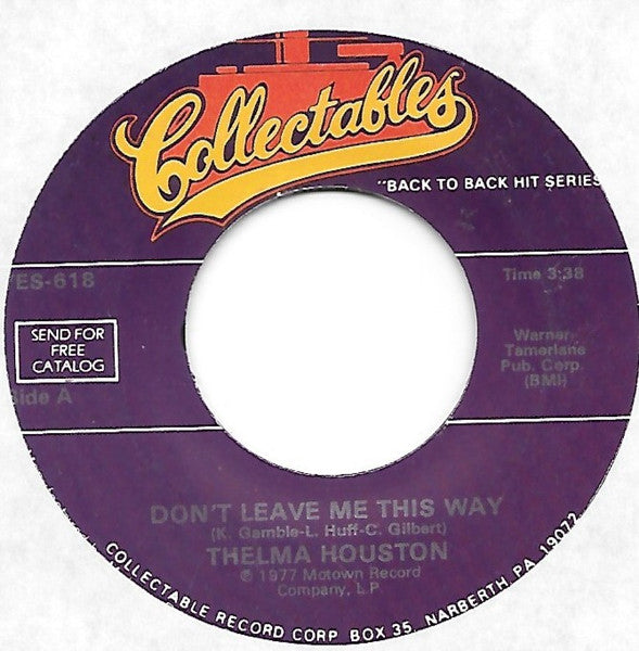 Don't Leave Me This Way / I'm Here Again