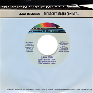 Sorry Seems To Be The Hardest Word/ Shoulder Holster