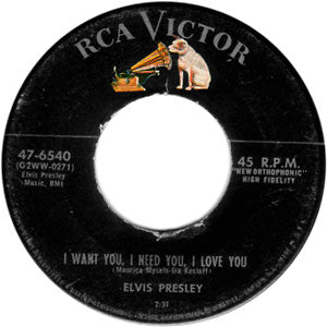 I Want You, I Need You, I Love You/ My Baby Left Me