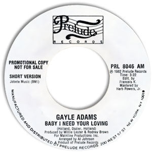 Baby I Need Your Loving