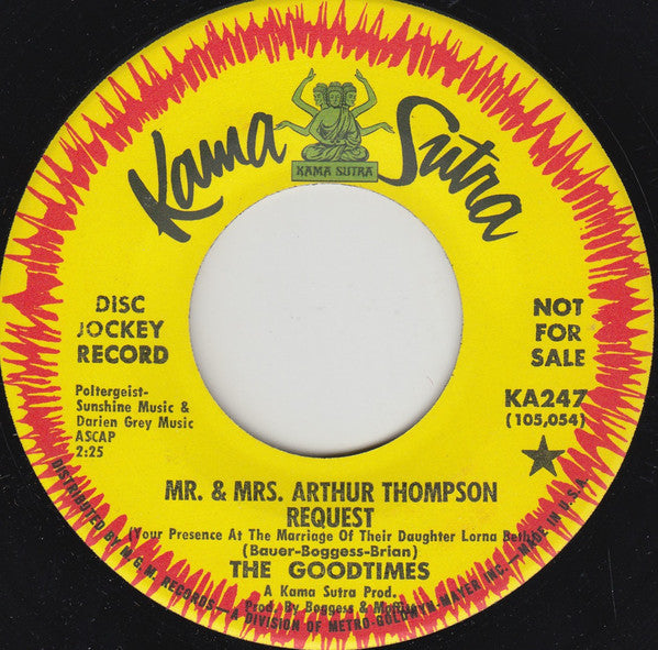 Mr. & Mrs. Arthur Thompson Request/ You Got The Fever