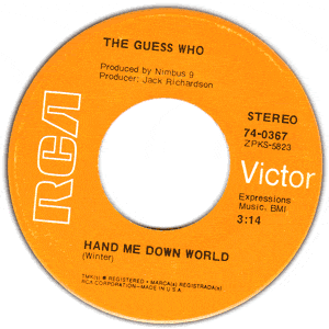 Hand Me Down World/ Runnin' Down The Street