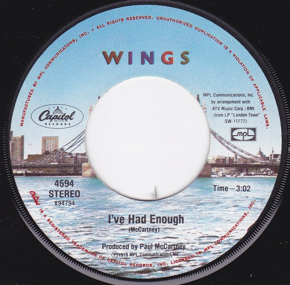 I've Had Enough/  Deliver Your Children