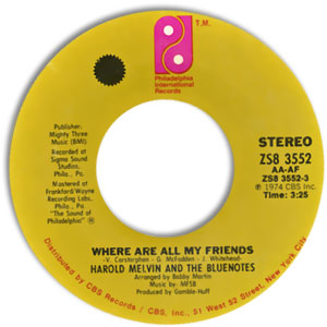 Where Are All My Friends/ Let It Be You