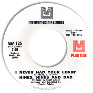 I Never Had Your Lovin'/ The Goodtime Hours