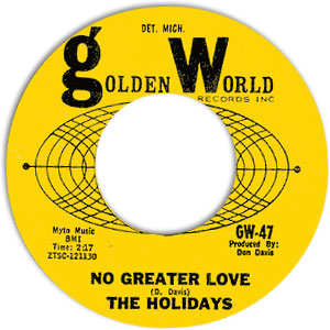 No Greater Love/ Watch Out Girl