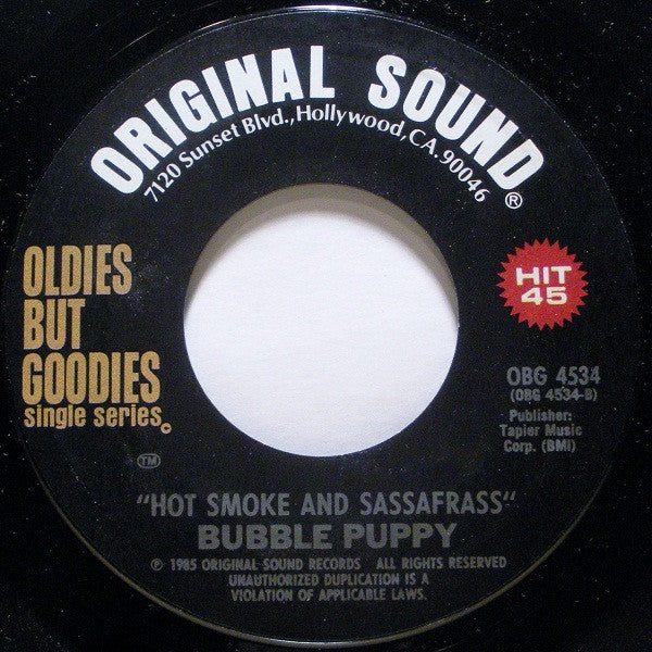 Hot Smoke & Sasafrass / Talk Talk