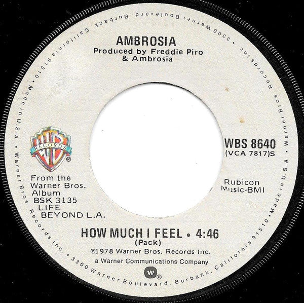 How Much I Feel/ Ready for Camarillo