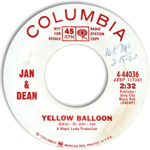 Yellow Balloon/ Taste of Rain