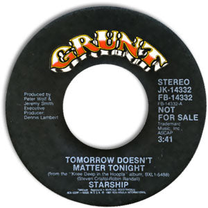 Tomorrow Doesn't Matter Tonight