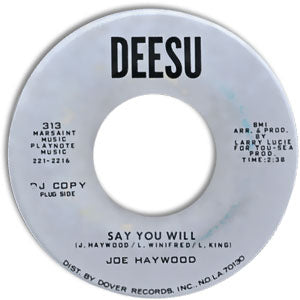 Say You Will/ Sadie Mae