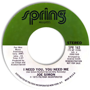 I Need You, You Need Me