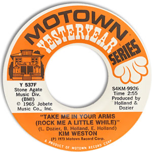 Take Me In Your Arms (Rock Me A Little While)/ A Thrill A Moment