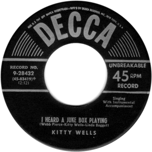 I Heard A Juke Box Playing/ A Wedding Ring Ago