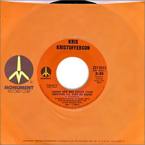 Loving Her Was Easier (Than Anything I'll Ever Do Again)/ Epitaph (Black And Blue)